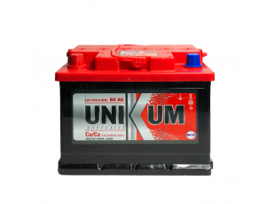 Аккумулятор автомобильный Unikum 6cт-60Ah 500A (п.п.)