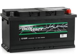 Аккумулятор автомобильный Gigawatt G100R 100Ah (о.п.)
