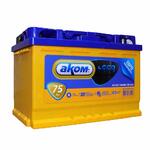 Аккумулятор автомобильный Akom 75Ah 750A ОП