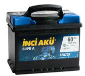 Аккумулятор автомобильный INCI AKU Supr A 60L 540 А прям. пол. 60 Ач (L2 060 054 113)