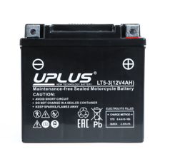 Копия Мото аккумулятор UPLUS SuperStart LT5-3 (YTX5L, YT5L) 4Ah (о.п.)
