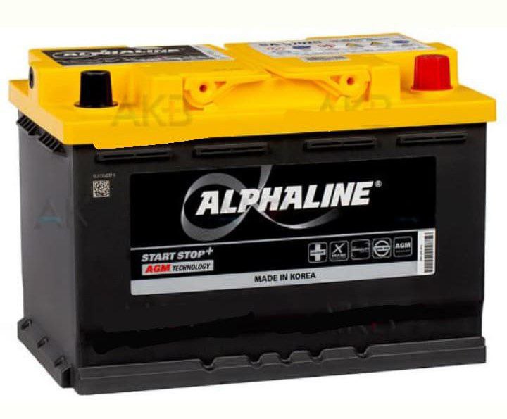 АВТОМОБИЛЬНЫЙ АККУМУЛЯТОР ALPHALINE AGM 80 L4 720A (315X175X190) AX 580800 58020